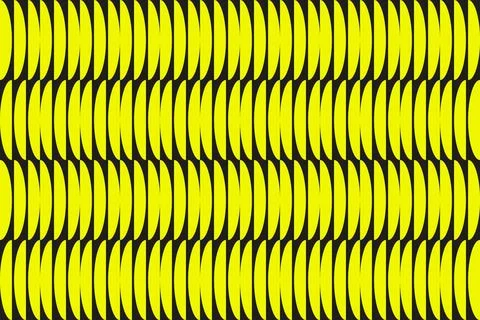 Circle Shapes Yellow Geometric Pattern Background 库存插图