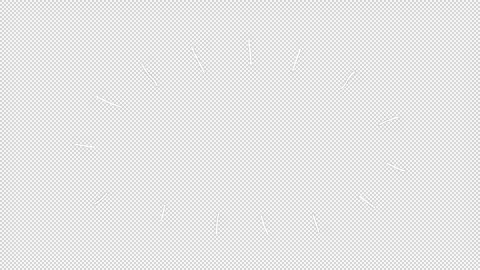 Circle Shine Sketch Style Alpha Animation Stock Footage 242511930