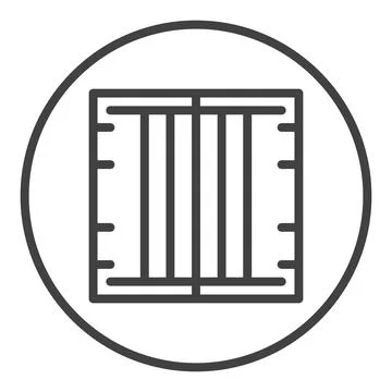 Circle with Shipping Container vector icon Stock Illustration