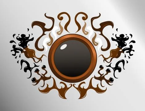 Circle sign design Illustrazione stock