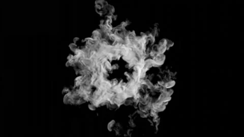 Circle of smoke or steam. Stock Footage 220359214