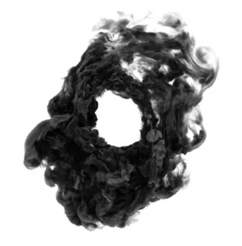 Circle of smoke. Foto stock