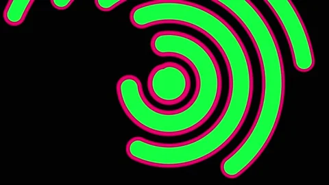 Circle Smooth Transition rotated On Green Screen Stock Footage 223887770