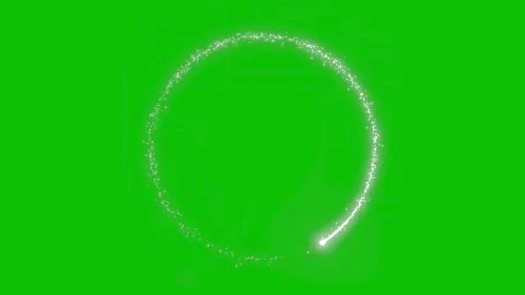 Circle sparkle on green screen background (Chroma key). Stock Footage 223348508