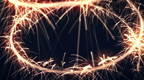 Circle Sparkler background Vidéo 8915818
