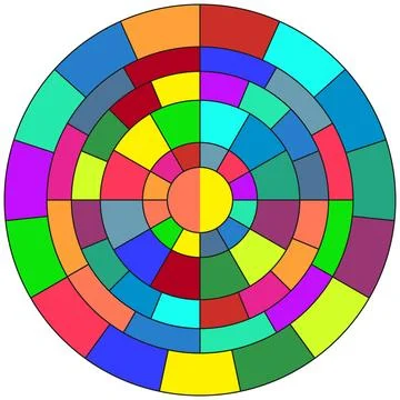 Circle spectrum Stock Illustration