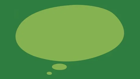 Circle on speech bubble gesture illustration style layers scene creative Stock Footage 335147501