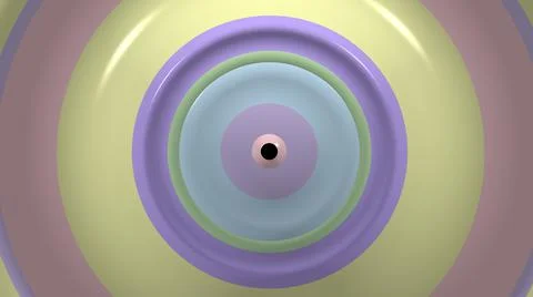 Circle spin 3d candy concept rendering minimal modern style. Stock Illustration