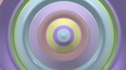 Circle spin 3d candy concept rendering minimal modern style. Illustration bac Stock Illustration