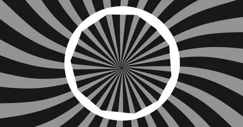 Circle with spiral on backround 4k Stock Illustration