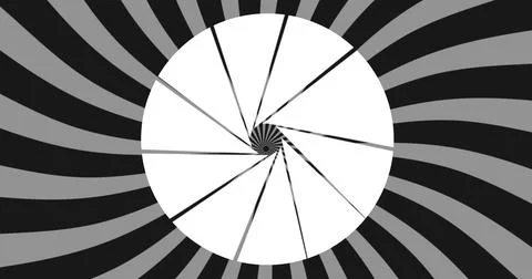 Circle with spiral on backround 4k Stock Illustration