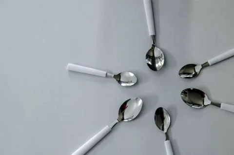 Circle of a spoons Stock-Fotos