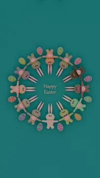 Circle of Spring: Easter Joys 스톡 일러스트