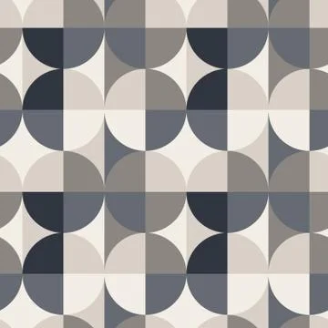 Circle square illusion seamless pattern イラスト素材