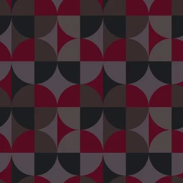 Circle square illusion seamless pattern イラスト素材