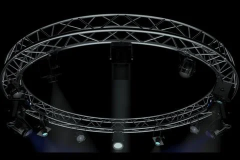 Circle Square Truss 400cm-Stage Lights 3D Model