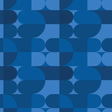 Circle squares irregular seamless pattern Illustrazione stock