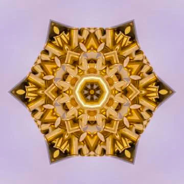 Circle with star points made from bullets on white Stock Photos