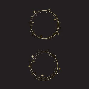 Circle star Vector icon design illustrat Stock Illustration