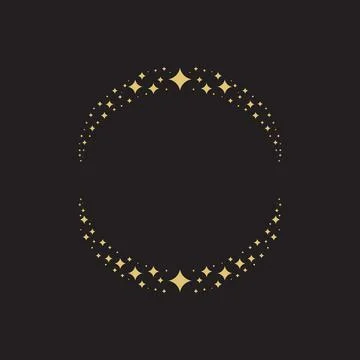 Circle star Vector icon design illustrat Stock Illustration