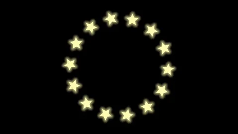 Circle of stars animations Stock Footage 315144511
