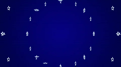 Circle Stars Explosion Stock Footage 646410
