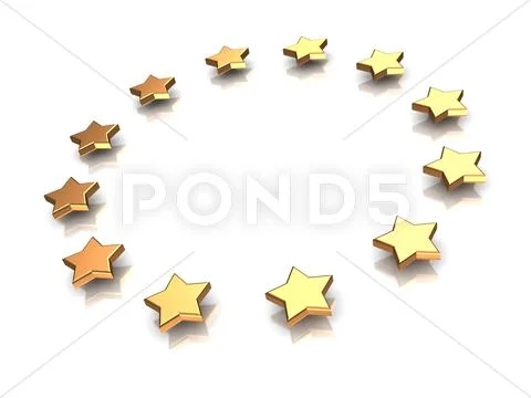 Circle of stars Stock Illustration
