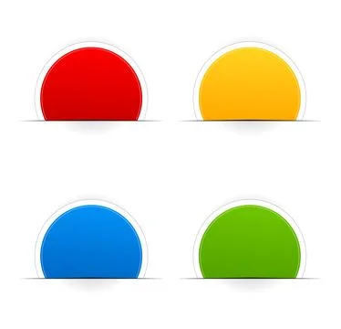 Circle a sticker Stock Photos