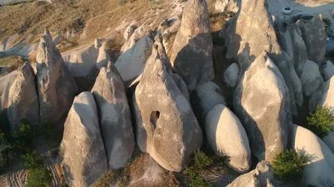 Circle to stone house drone Video stock 156806733