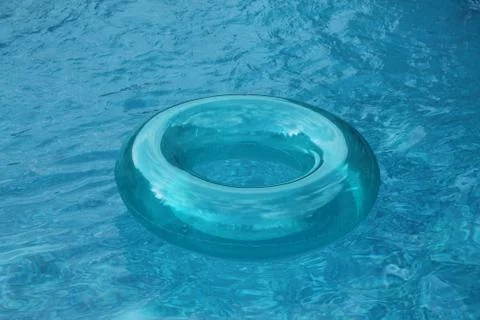 A circle in swimming pool Foto stock