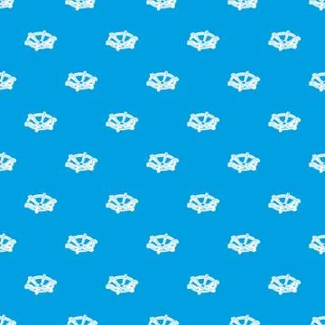 Circle tap gas pattern vector seamless blue Stock Illustration