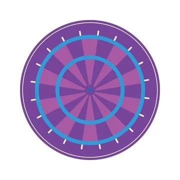 Circle target symbol icon vector illustration graphic design. Dartboard Stock Illustration