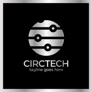 Circle Tech Logo Stock Illustration