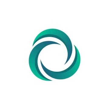 Circle technology abstract logo Stock Illustration