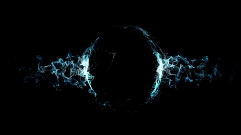 Circle technology animation in cyberspace data background with digital flow. 스톡 동영상 334023318
