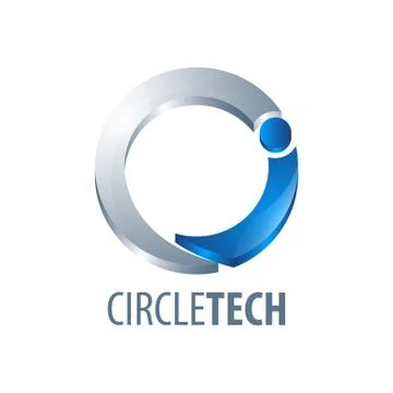Circle technology initial letter i logo concept design. Symbol graphic templa Stock Illustration