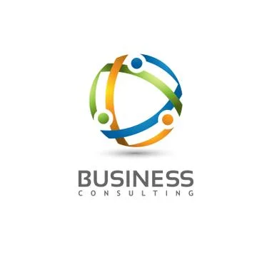 Circle technology logo Stock Illustration