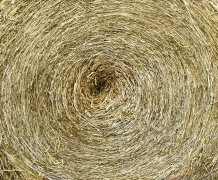 Circle thatch texture and wallpaper Stock Photos