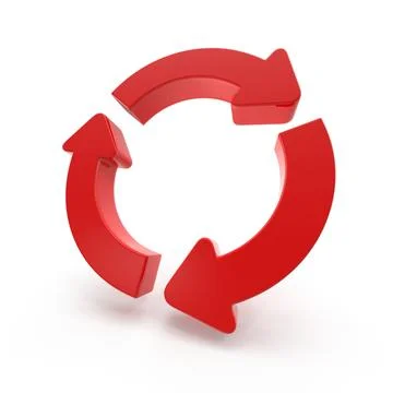 Circle Three Arrows Stock Photos