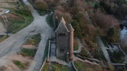 Circle Tower Sunset 動画素材 242047349