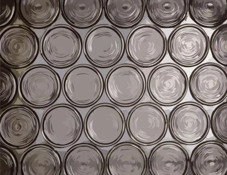 Circle translucent glass vector texture Stock Illustration