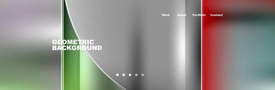 Circle triangle geometric web site page template. Vector Illustration For Stock Illustration