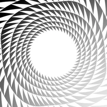 Circle with triangle pattern - Textured circular element with triangle shapes Stock Illustration