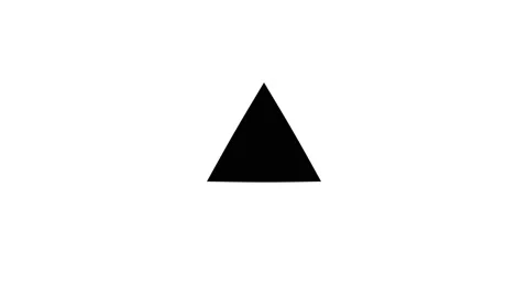 Circle to Triangle Simple Shape Morph Mask Stock Footage 143903037