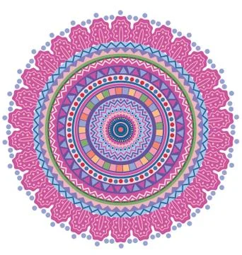 Circle tribal pattern vector Stock Illustration