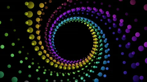 Circle tunnel background Stock Footage 641266