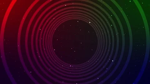 Circle Tunnel Space Effects Video stock 291960674