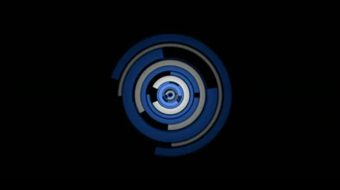 Circle Twist Zoom Video stock 12445470