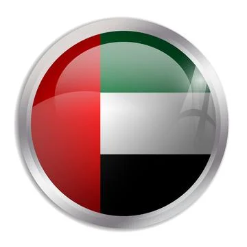 Circle vector flag of United Arab Emirates Stock Illustration
