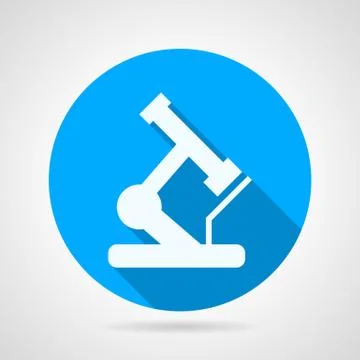 Circle vector icon for microscope 库存插图